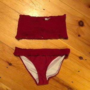 Red bathing suit, never worn